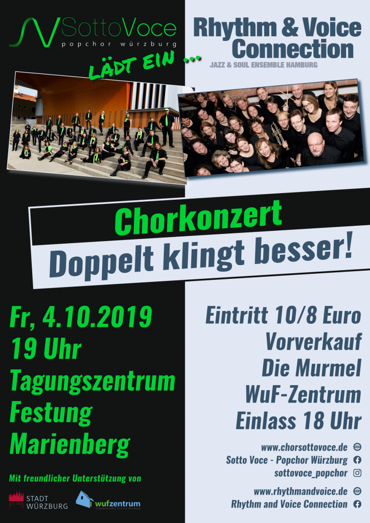 Plakat „Doppelt klingt besser!“