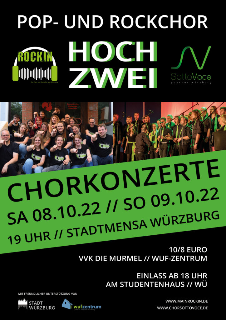 Plakat Konzert „Hoch Zwei“