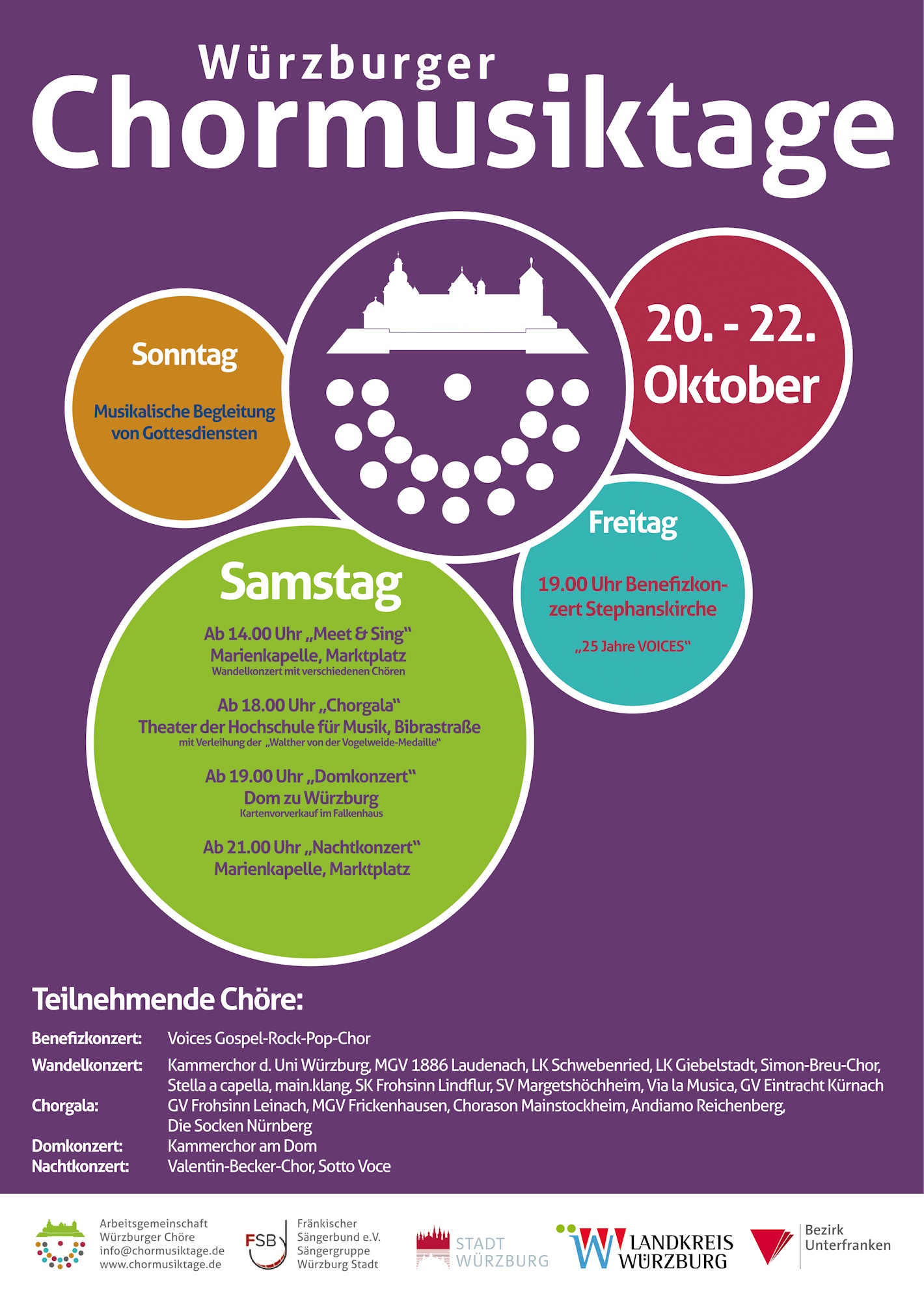Plakat Würzburger Chormusiktage 2023