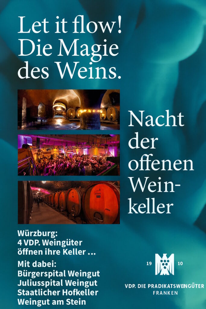 Flyer „Nacht der offenen Weinkeller“ 2025
