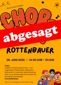 Plakat „Chorfest Rottenbauer 2026“ abgesagt